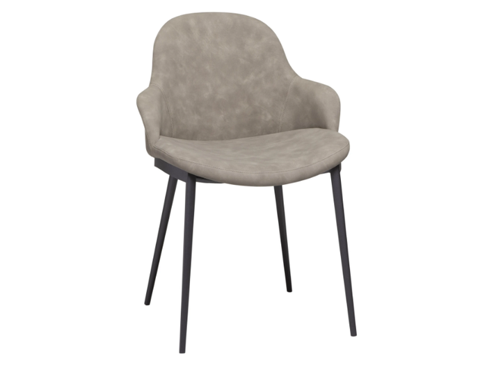 HUG - Upholstered chair with armrests _ Tonin Casa